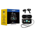 A9 Pro Wireless Earbuds – ANC/ENC, Touch Control, BT 5.4, Zwsvibe App – Black | Best Price in Pakistan | Techcooked.pk