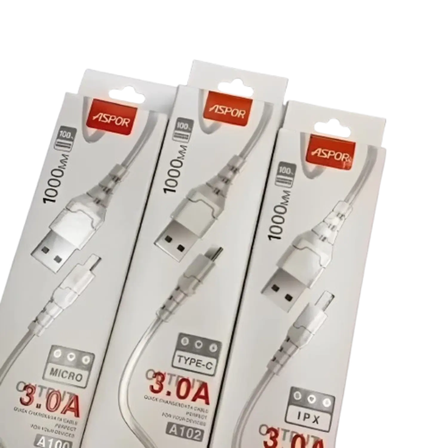 ASPOR A100 3A Micro USB Cable 1M Fast Charging | Price in Pakistan | Techcooked.pk