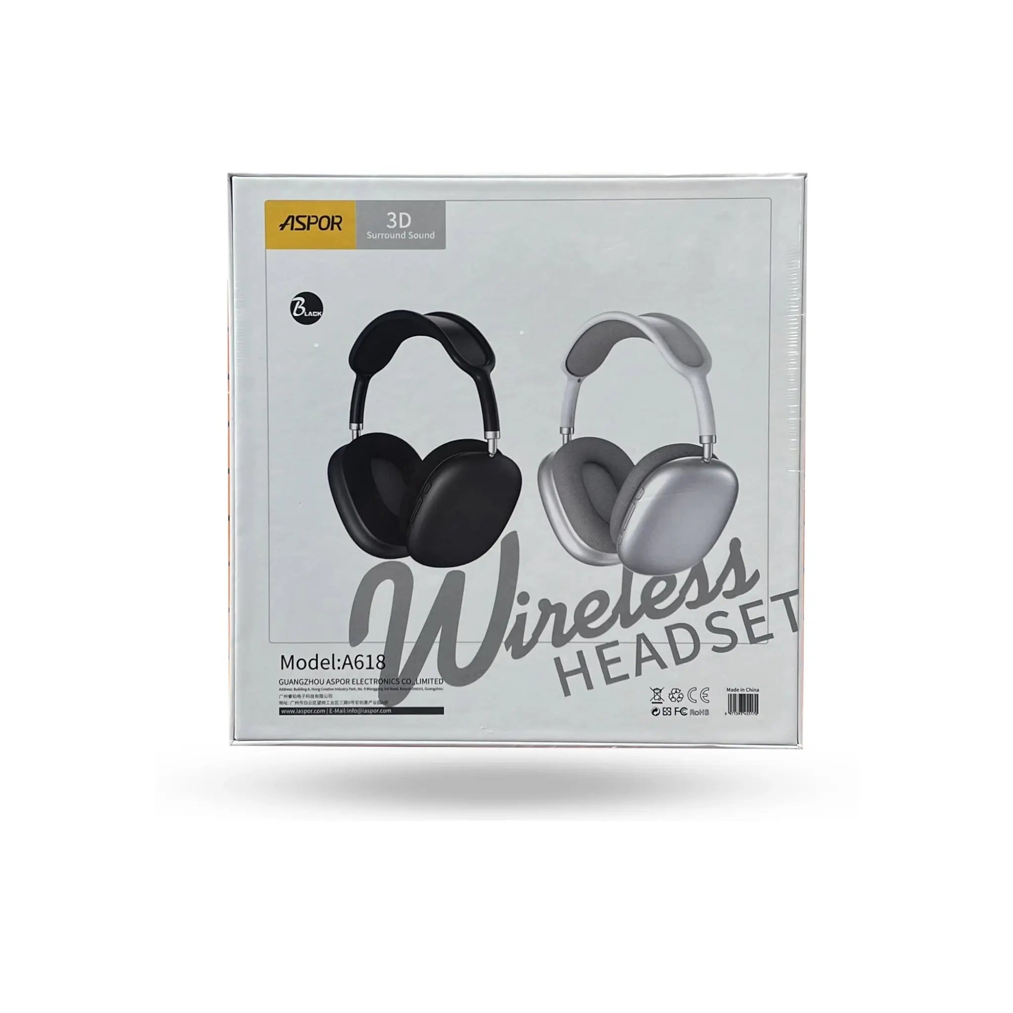 ASPOR A618 Wireless Bluetooth Headset Bluetooth 5.1 | Price in Pakistan | Techcooked.pk