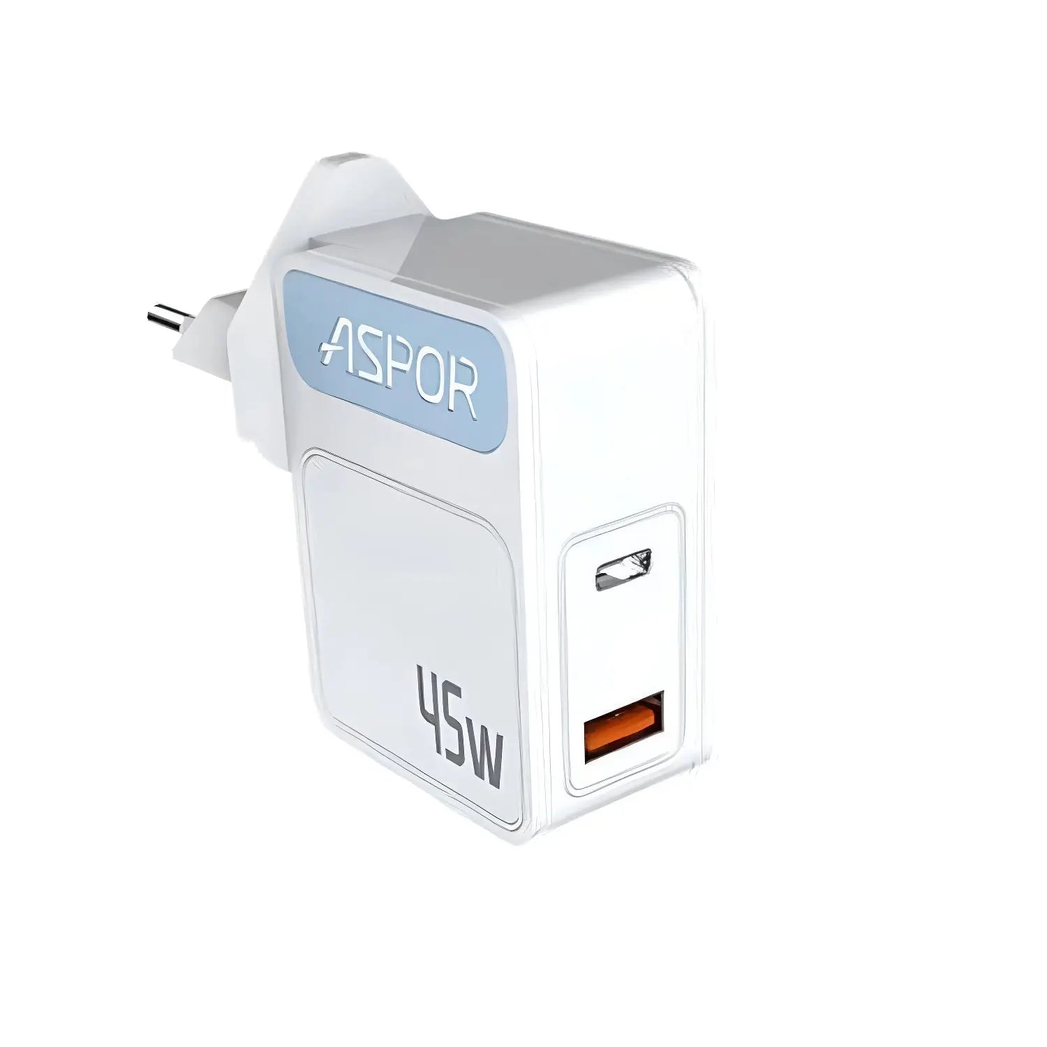 ASPOR A839 45W PD Charger PD + QC EU Pin with A to Type-C Cable | Price in Pakistan | Techcooked.pk