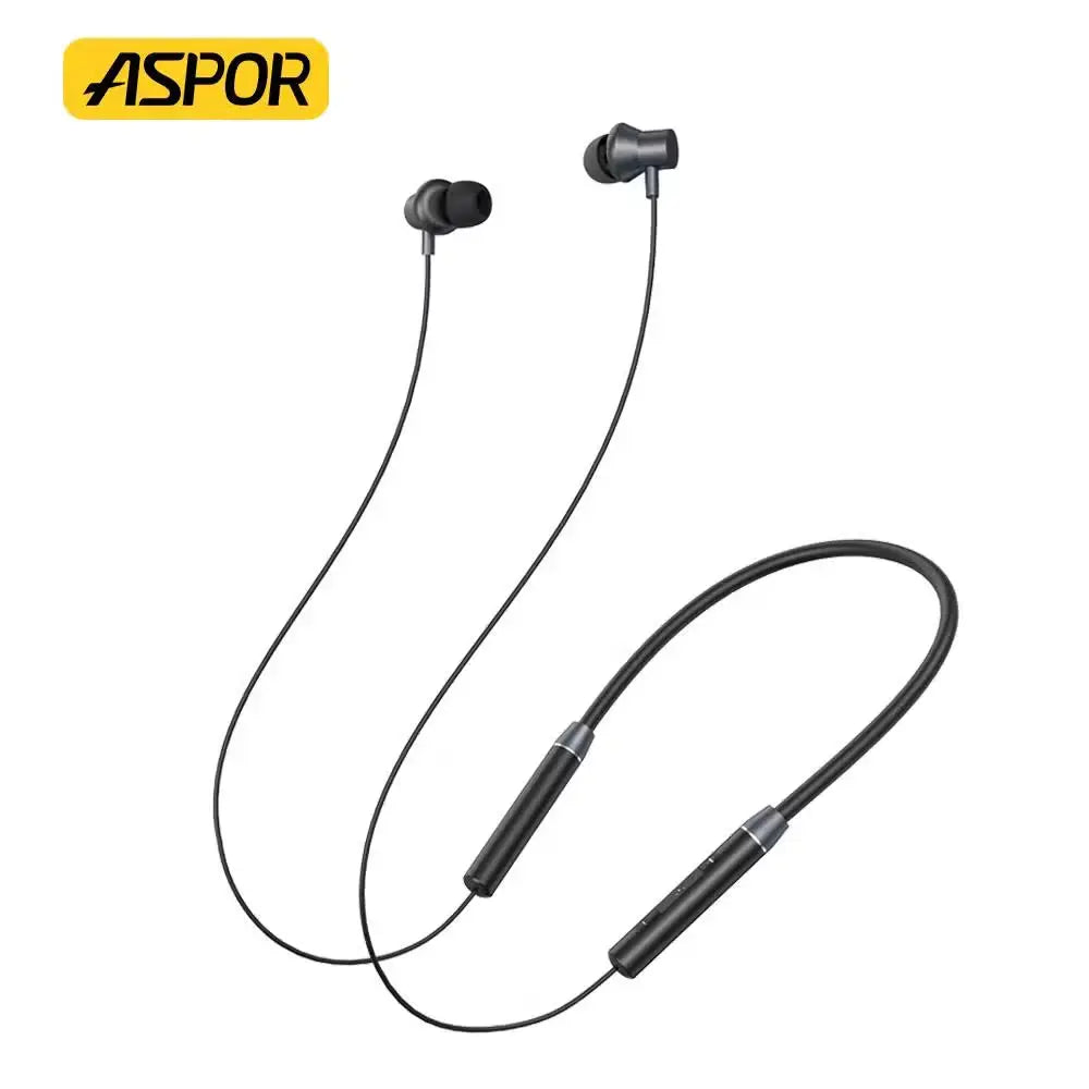 ASPOR A601 Neckband BT 5.3 Sports Earbuds Sweatproof IPX5 | Price in Pakistan | Techcooked.pk Aspor