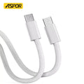 Aspor A012 100W Type-C to Type-C Braided Cable | Price in Pakistan | Techcooked.pk