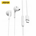 Aspor A221 Type-C Stereo Wired Earphone Full Compatibility | Price in Pakistan | Techcooked.pk