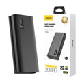Aspor A336 20000mAh 22.5W PD + QC 3.0 LCD Display Power Bank 