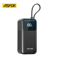 Aspor A362 20000mAh 65W Power Bank with Built-in Cables | Best Price in Pakistan | Techcooked.pk
