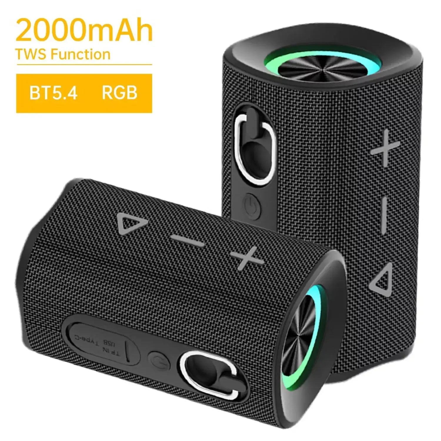 Aspor A679 TWS Wireless Bluetooth Speaker Mini Portable Music Player with RGB | Price in Pakistan | Techcooked.pk