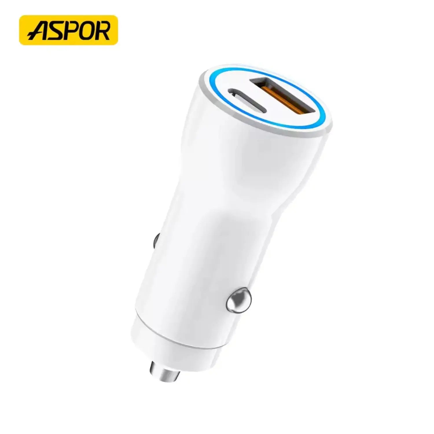 Aspor A910 Fast Car Charger QC 3.0 Dual Aluminum Metal 38W PD Portable – Price in Pakistan | Techcooked.pk