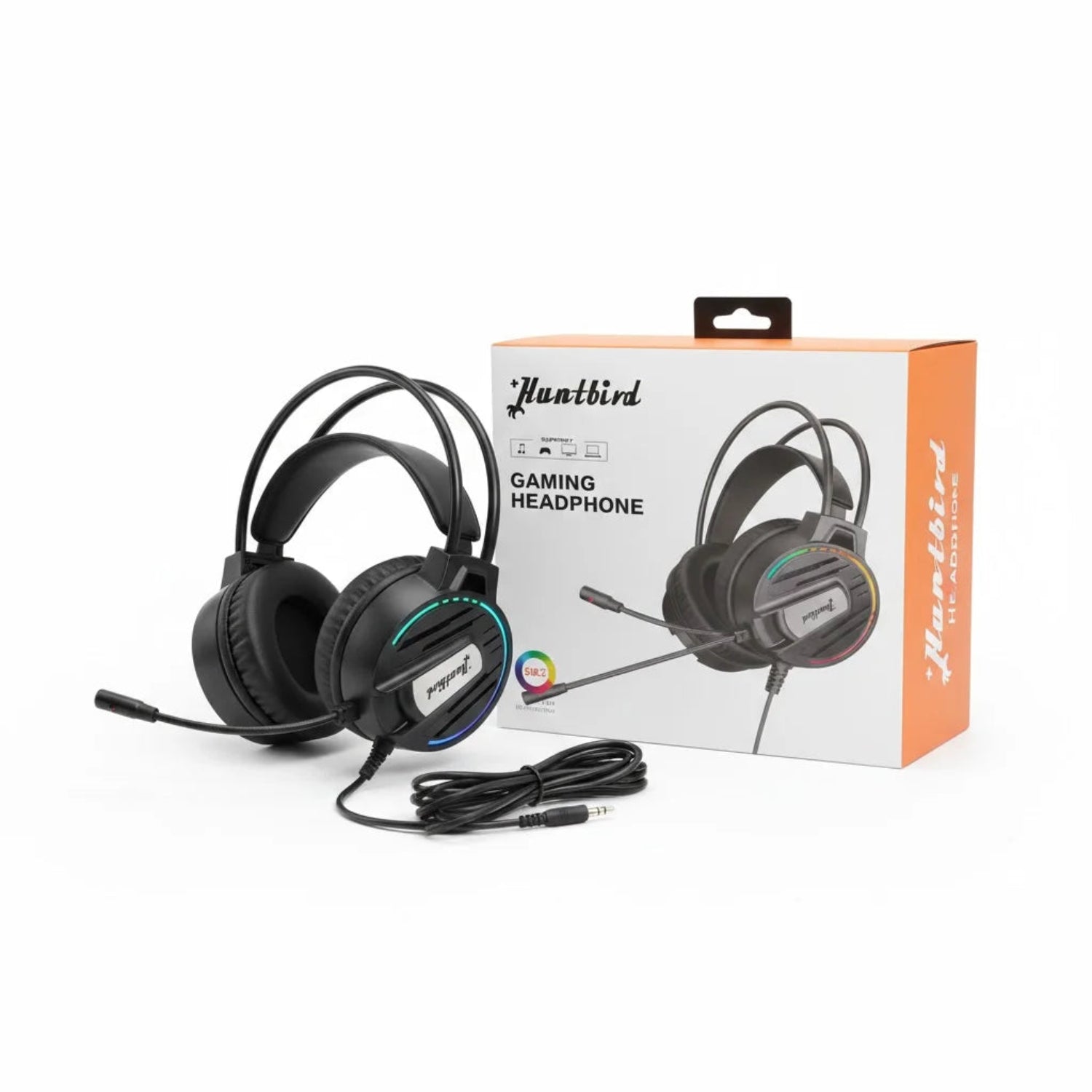 Huntbird 502 Single 3.5mm Wired Gaming Headset - Stereo Sound &amp; Mic - Best Price in Pakistan - Techcooked.pk