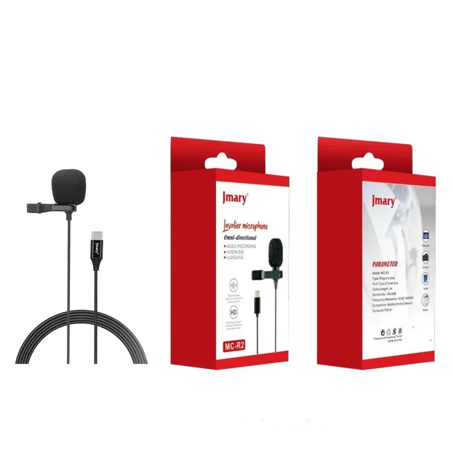 JMARY MC‑R2 Type‑C Lavalier Microphone – Best Price in Pakistan | Techcooked.pk