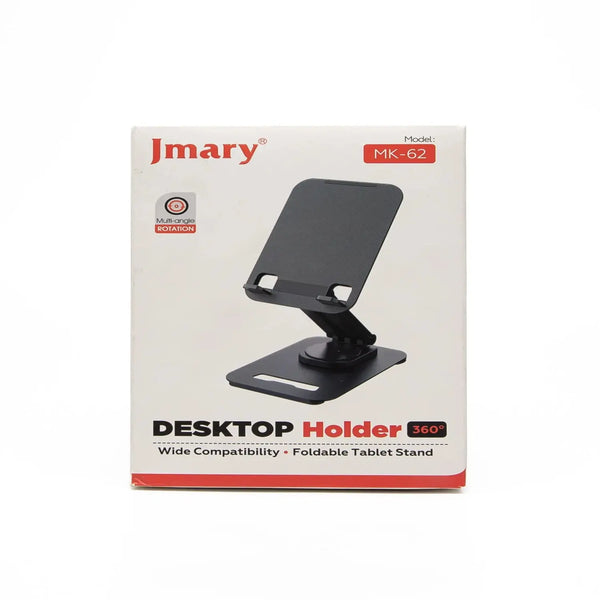 JMARY MK-62 360° Rotation Foldable Desktop Mobile Holder – Wide Compatibility – Best Price in Pakistan | Techcooked.pk
