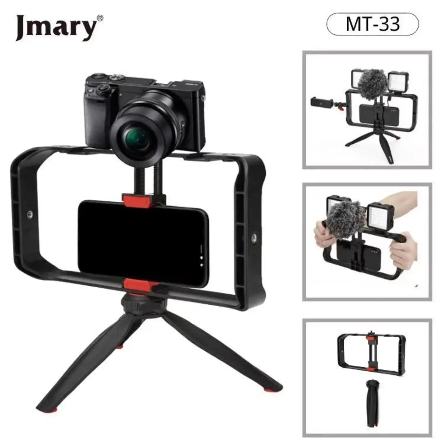 JMARY MT-33 Video Cage Rig Kit for Vlogging – Best Price in Pakistan | Techcooked.pk