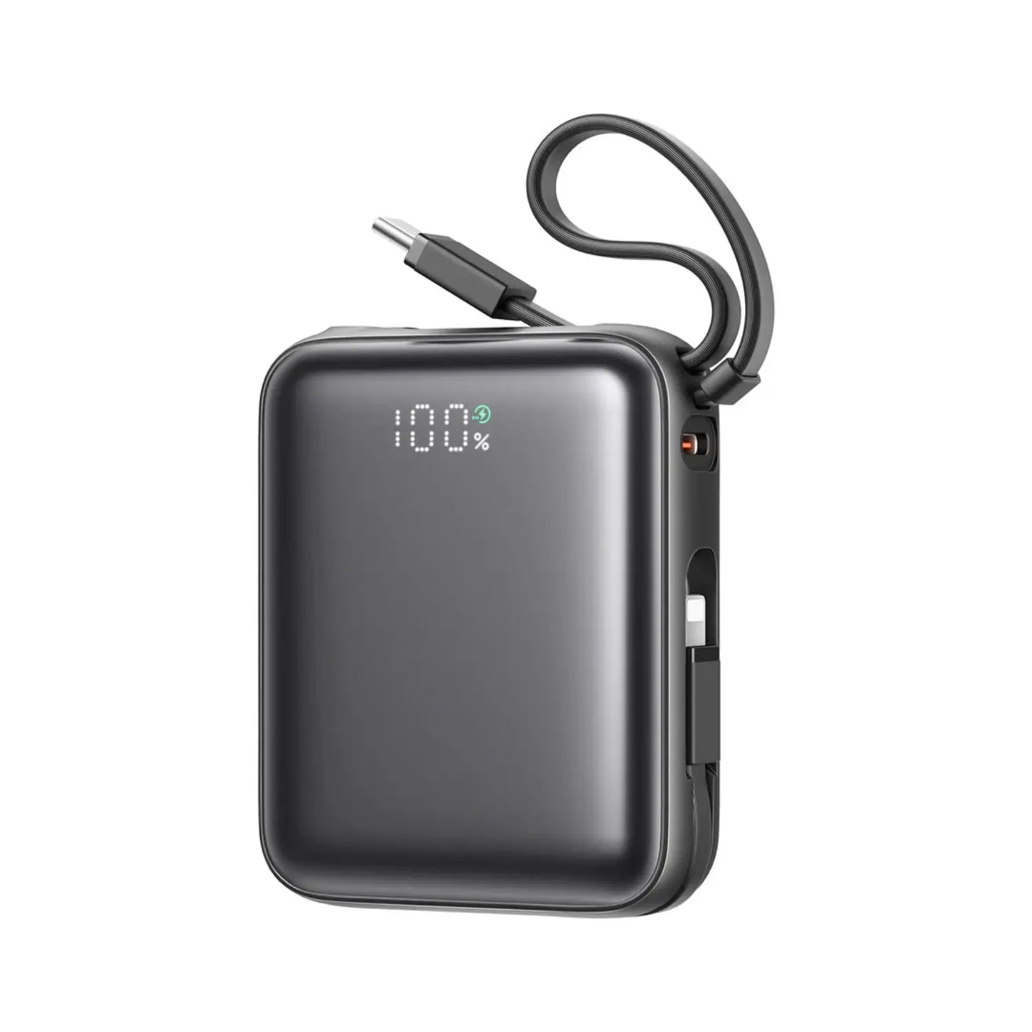 JOYROOM JR-PBF27 10000mAh 22.5W Mini Power Bank with Dual Cables Black – Price in Pakistan | Techcooked.pk