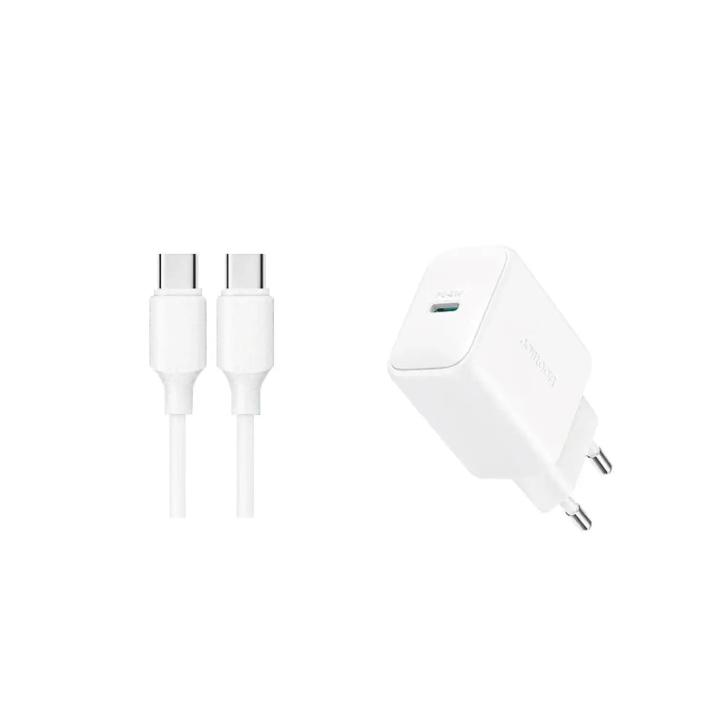 JOYROOM JR-TCF20 PD20W Charger – White (EU) with 1m C to C Cable | Price in Pakistan | Techcooked.pk