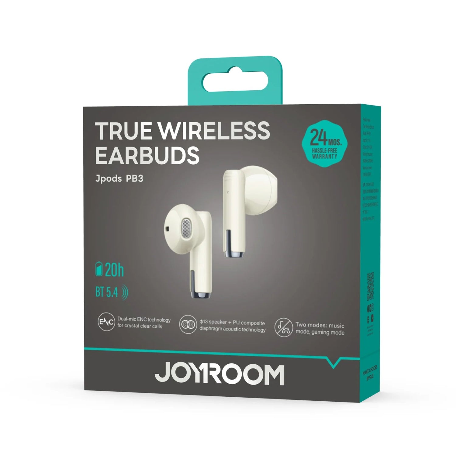 JOYROOM Jpods JR-PB3 True Wireless Bluetooth Earphones | Best Price in Pakistan | Techcooked.pk