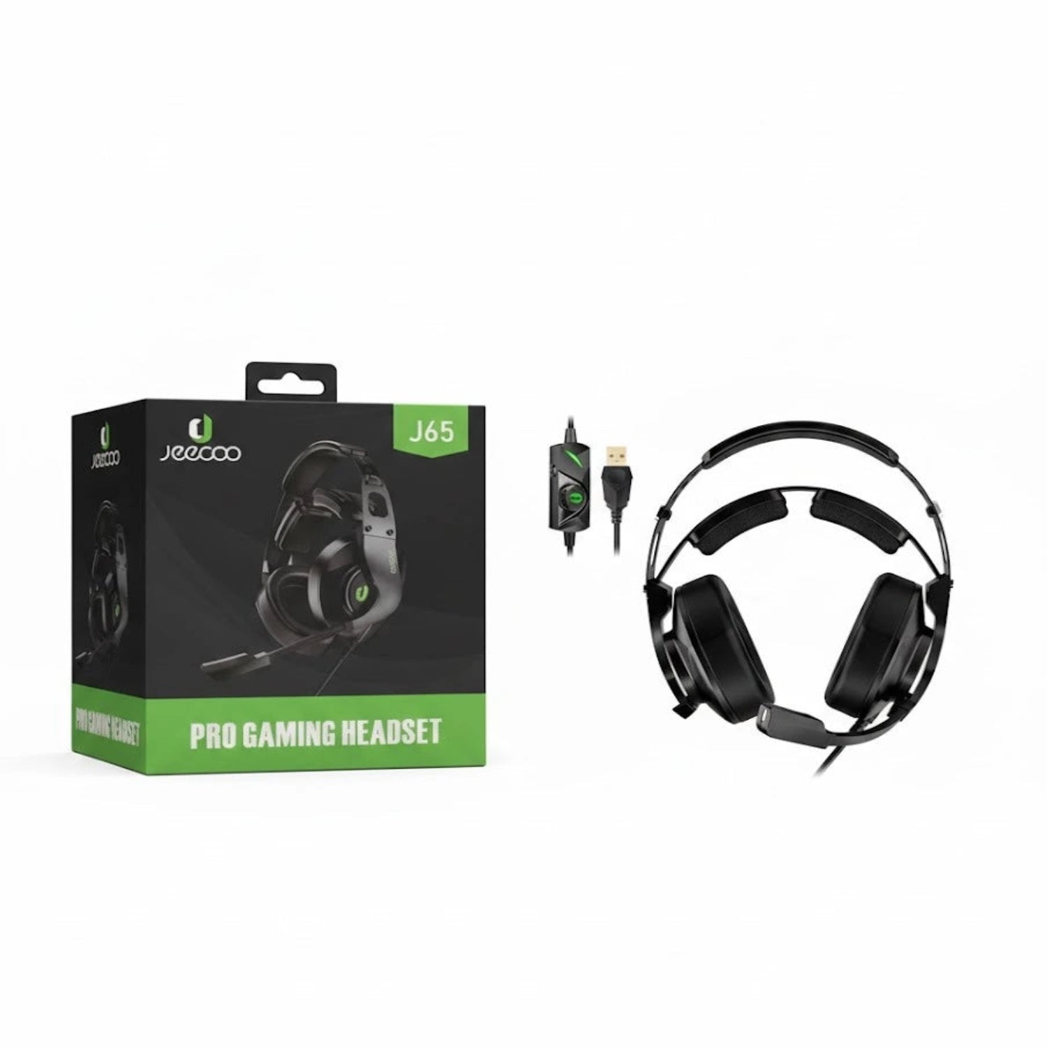 Jeecoo J65 USB 7.1 Gaming Headset Heavy Bass Headphones with Unique Cushion Pads, Clear and Crystal Microphone – Plug &amp; Play  Best Price in Pakistan  Techcooked.pk