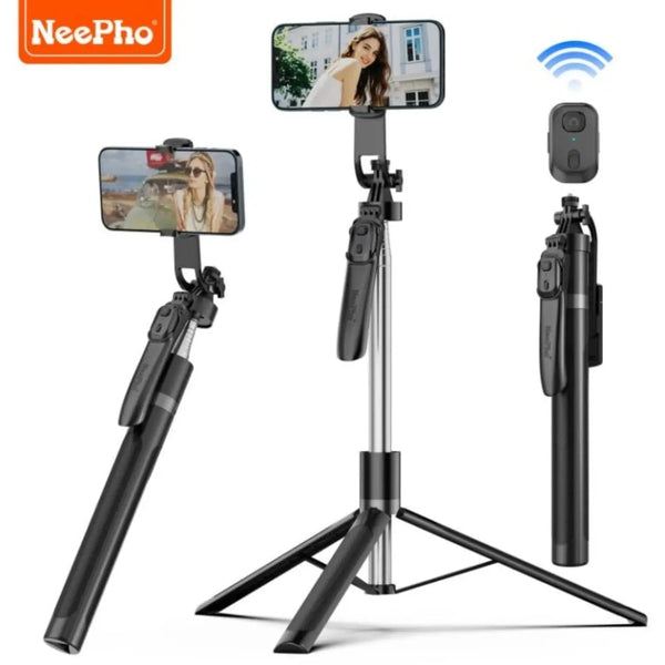 Neepho NP-Z12 Universal Selfie Stick & Tripod with Remote Control (Aluminum Alloy) – Price in Pakistan | Techcooked.pk