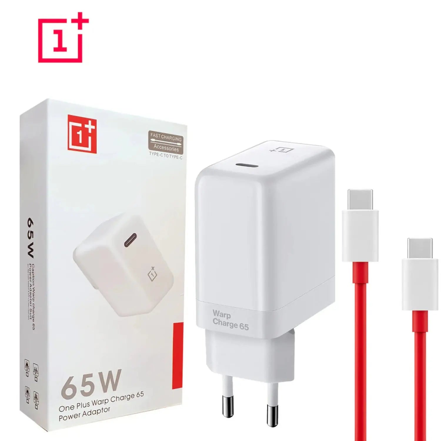 OnePlus 65W Original Super Fast Warp Charge (US Pin) With Type-C to Type-C Cable – Price in Pakistan | Techcooked.pk