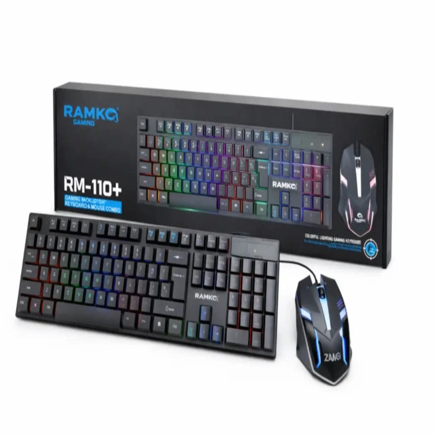 RAMKO RM110+ RGB Backlight Keyboard and Mouse Set – Price in Pakistan | Techcooked.pk