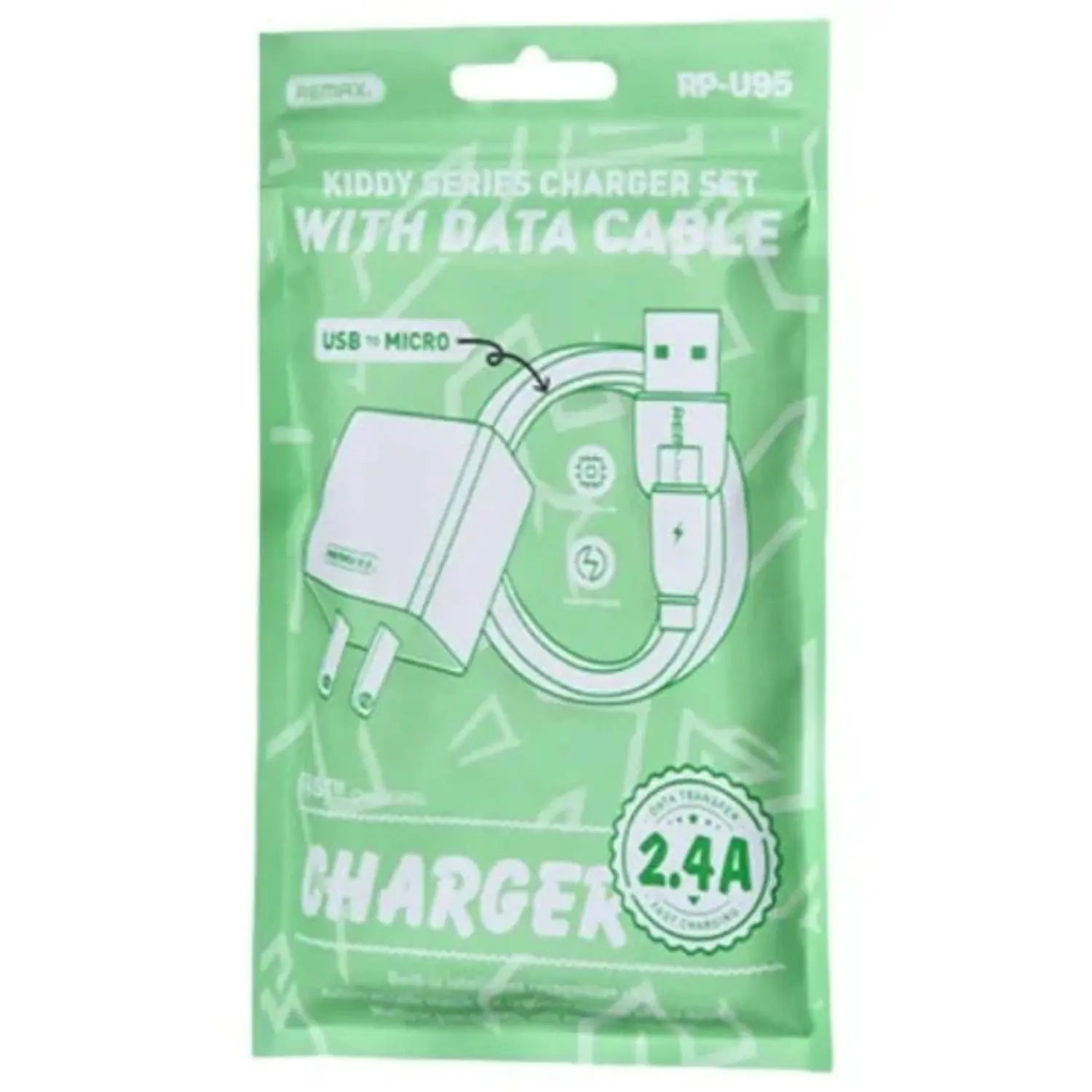 REMAX RP-U95-M 2.4A EU Charger Kiddy Series Charger Set with Cable – Price in Pakistan | Techcooked.pk