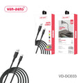 VEN DENS VD-DCE03 USB to Type-C Data Cable | Fast Charging Cable - Best Price in Pakistan - Techcooked.pk