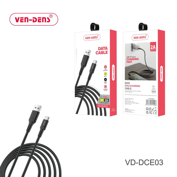 VEN DENS VD-DCE03 USB to Type-C Data Cable | Fast Charging Cable - Best Price in Pakistan - Techcooked.pk