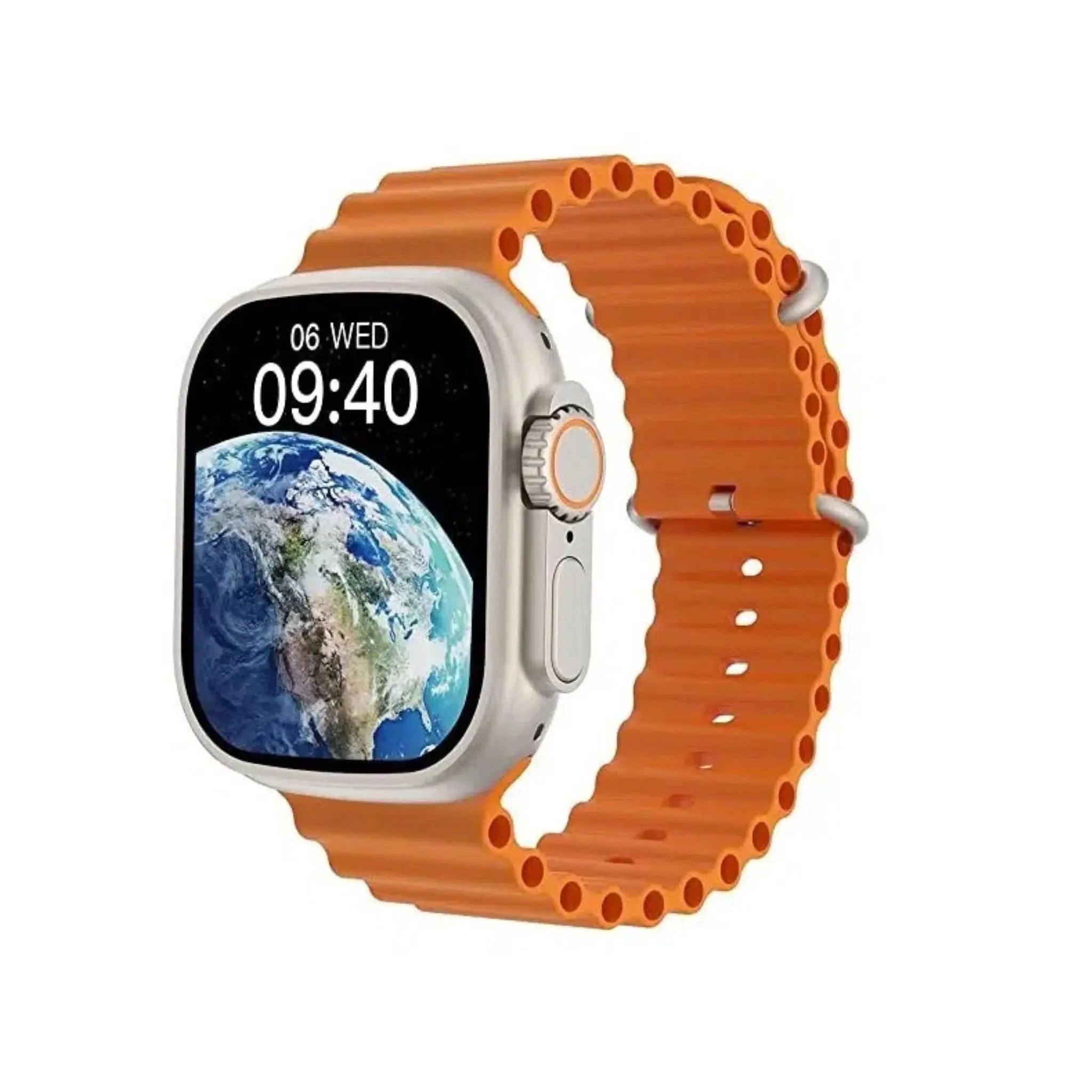 X8 Ultra Max Smart Watch Series 8 with Compass, 2.2 Inch NFC, Always-On Display &amp; Wireless Charging (WearFit Pro App, Black/Orange) – Best Price in Pakistan | Techcooked.pk