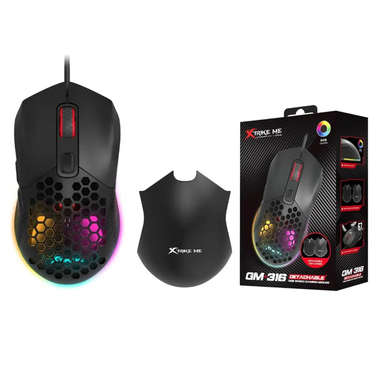 Xtrike Me GM-316 Wired 7 Buttons RGB Gaming Mouse Price in Pakistan | Techcooked.pk